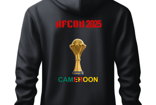 AFCON 2025 Black Hoodie Cameroon