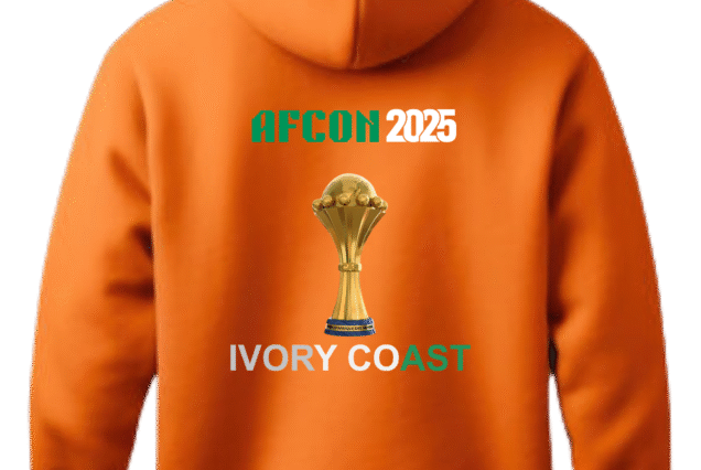 AFCON 2025 Orange Hoodie