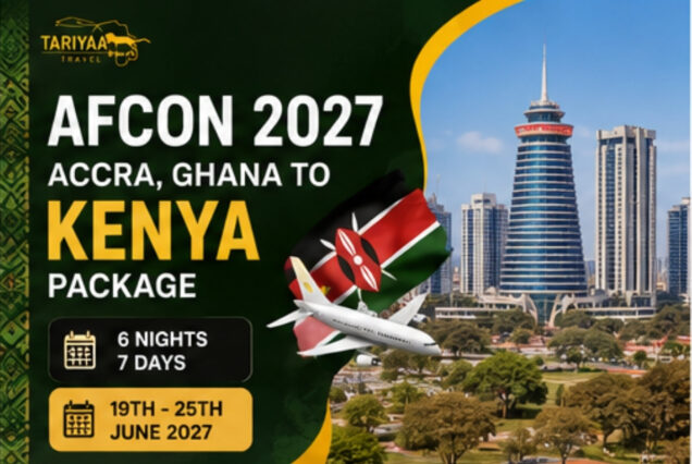 AFCON 2027: Accra to Nairobi (6 Nights/7 Days)