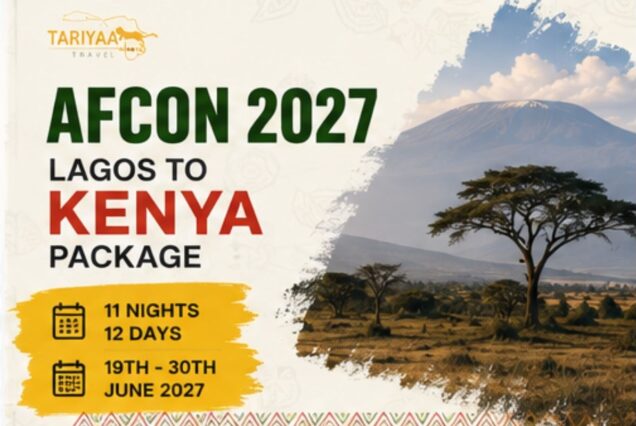 AFCON 2027: Lagos to Kenya (11 Nights/12 Days)