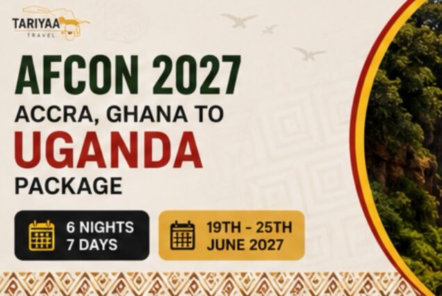 AFCON 2027: Accra to Entebbe (6 Nights/7 Days)